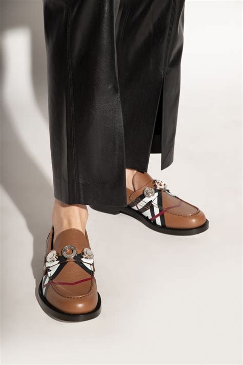 women's burberry flats|burberry loafers women's.